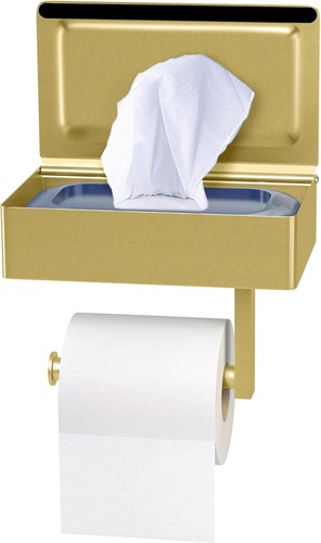 Brushed gold toilet paper - gold,