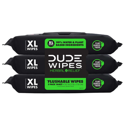 Dude wipes flushable - wipes,