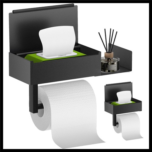 Black stainless steel toilet - steel,