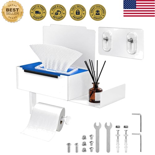 Toilet paper holder with shelf - paper,