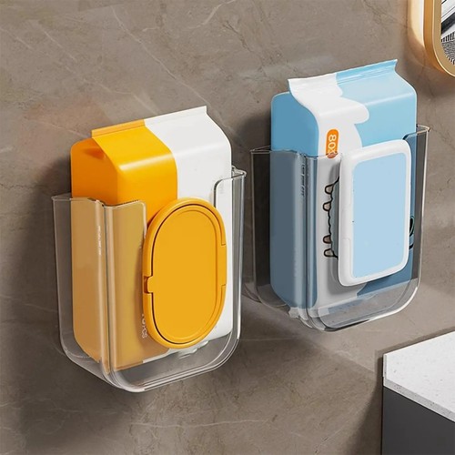 Bathroom wipes holder - holder, adhesive