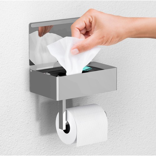 Stainless steel toilet paper - steel,
