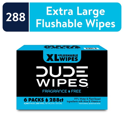 Dude wipes unscented - wipes,