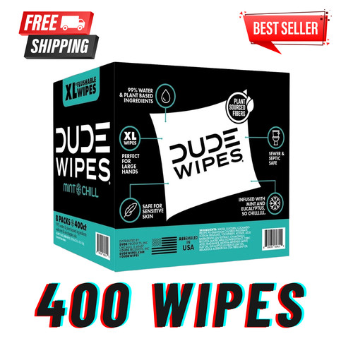 Dude flushable wipes - xl, wipes,