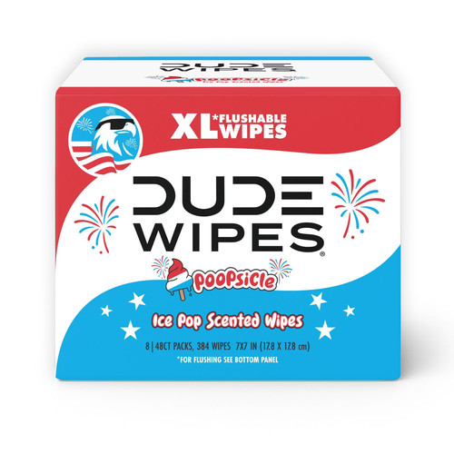Dude wipes flushable - xl,