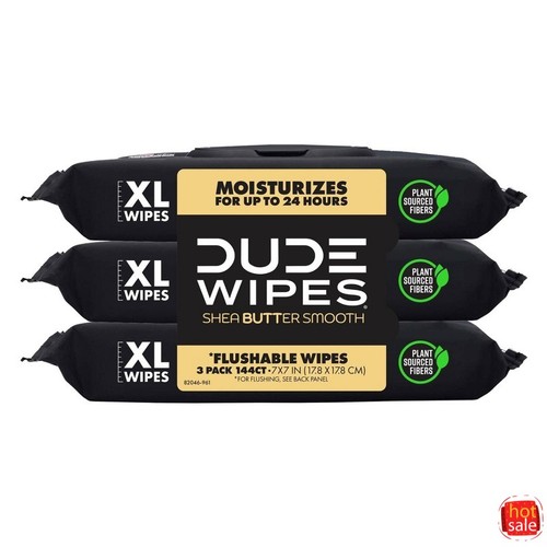 Flushable personal wipes shea - personal,