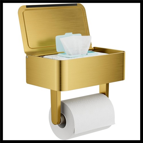 Brushed gold toilet - toilet, paper