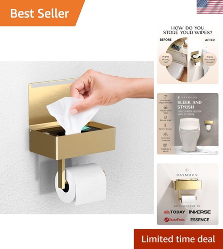 Brushed gold toilet paper - gold,