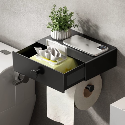 Toilet paper holder - with, shelf